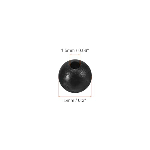 PATIKIL Fishing Beads, Soft Plastic Round Rubber Fishing Bait Eggs Rig Beads Tackle Lures Accessories with Storage Box - size: 5mm