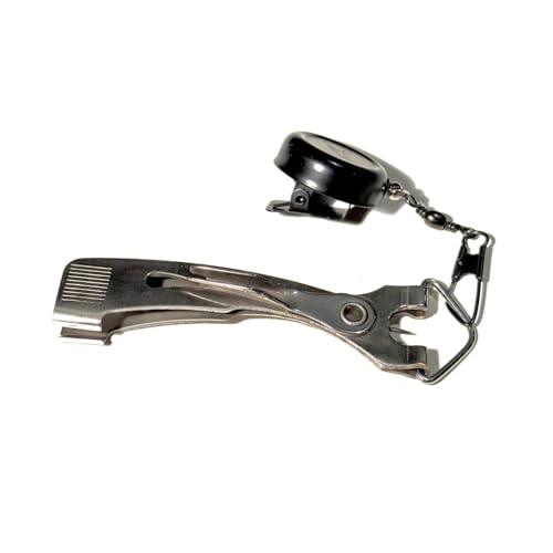 M Mavrk Ergo Fly Fishing Line Nippers/Zinger Combination, Ergonomic Right Angle Cutter, Sharp Stainless Steel, Nail Knot Tool, Micro Zinger, Stainless Steel Line, Ultra Secure Clip