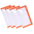 Raprance Fishing Lure Wraps 4 Packs Clear PVC Bait Hook Covers Keeps Fishing Safe Easily See Lures（Orange,L） - size: Large