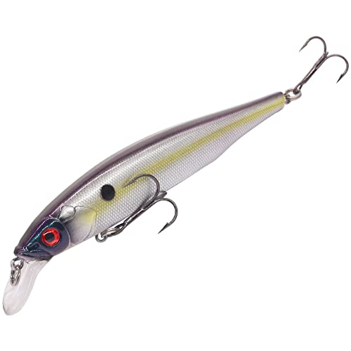 XFISHMAN Jerkbait Kit - Minnow Lure - Suspending - Bass, Smallmouth Bass, Walleye, Largemouth Bass - 1 Piece - color: Sexy-Shad, size: 110mm（4-3/8"in）