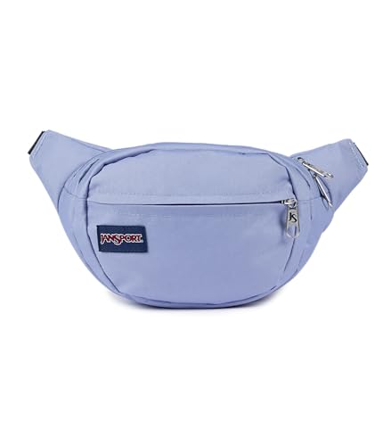 JanSport Fifth Avenue Fanny Pack Crossbody Bags for Women, Men - Stylish, Durable Waist Bag with Adjustable Belt, Main Zippered Pocket, Quick Stash Pocket - Travel Essentials - Black - color: Lavender Ash