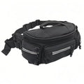 Fanny Pack for Men Women with Reflective Stripe, Concealed Casual Waist Bag with Adjustable Belt for Cycling Hiking Fishing Camping Travel (black) - color: Black