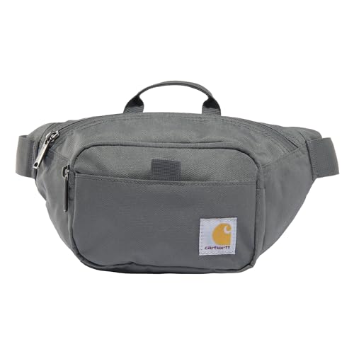 Carhartt Classic Adjustable Sling Bag, Durable, 600-Denier Water Resistant Hip Pack - color: Essential Waist Pack (Gravel)