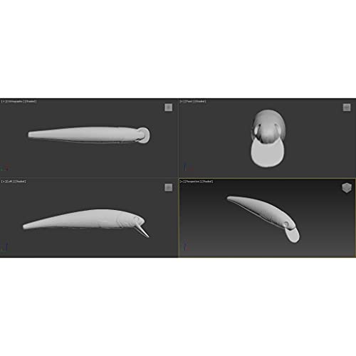 10 Blank Unpainted Minnow Crankbait Topwater Lipless Jerkbait Fishing Lures V3 - color: UPM509