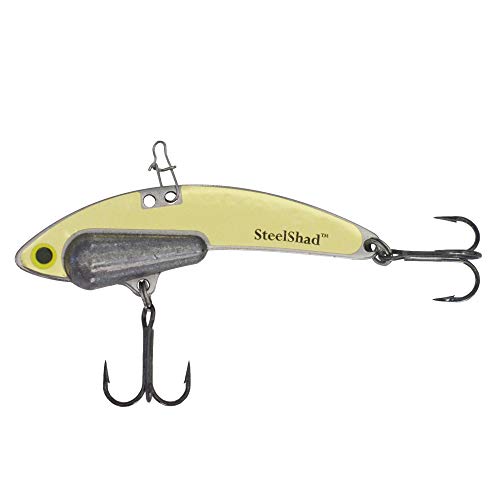 SteelShad - Heavy Series 1/2 oz. Bass Fishing Lures - Lipless Crankbait for Freshwater Fishing - Perfect for Smallmouth & Largemouth Bass, Walleye, Pike & Trout - Heavy Series - color: Gold