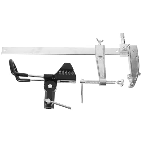 BESPORTBLE Fishing Pole Rack Fishing Pole Holder for Boat: 360 Degree Adjustable Rod Racks Folding Holder with 30cm Large Clamp Opening for Canoe Kayak Marine Rod Holders