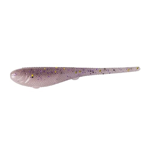 YUM Sniper Shad Soft Plastic – Realistic Minnow Bass Fishing Lure, Jig Head & Underspin Trailer, 3” 4” 5” Sizes, Multiple Colors - color: Gizzard Shad, size: 3"