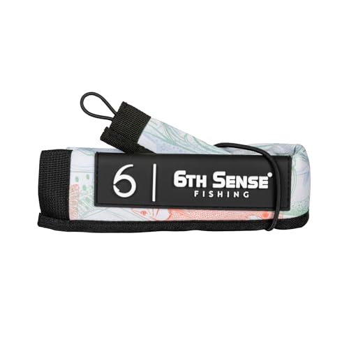 6th Sense ProSix Rod Sleeve – Hook-Resistant Neoprene Covers for Superior Durability, Color-Coded Rod Storage or Organization, Floating Material (Inshore Coral, Baitcasting) - color: Inshore - Coral, style: Baitcasting
