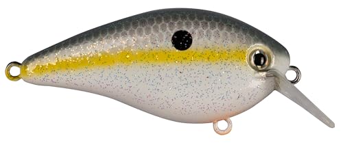 Strike King KVD 1.5 Hard Knock Fishing Lure, 3/8 oz, 3D Lifelike Eyes - color: Sexy Shad, size: 3/8oz