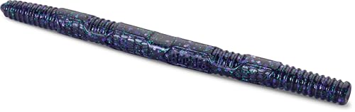 CrushCity Pig Stick Soft Plastic Stick Worm Bait, Versatile Finesse Action for Wacky, Neko, Texas & Ned Rigs - color: Candy Bug, size: o/s