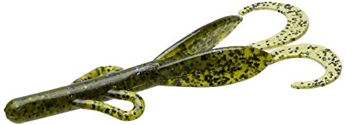 Zoom Bait Baby Brush Hog Bait-Pack of 12 - color: Watermelon Candy Red