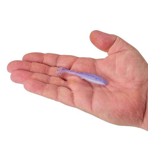 Berkley Gulp! Saltwater Paddleshad Fishing Soft Bait - color: Violet Haze Fleck, size: 3"
