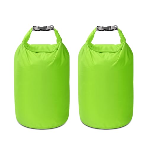Dry Bag Set, Waterproof Small Lightweight Dry Bags for Paddle Board Kayaking, Fishing, Camping(Green, 40L 2Pack) - color: Green, size: 40L 2Pack