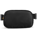 Belt Bag Zipper Fanny Pack Crossbody Bags for Women,Fashion Waist Packs, Water Repellent Two Way wear with Adjustable Strap Gifts for Teenage Girls Women Men(Black) - color: Black