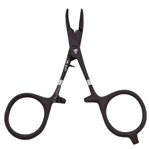 Dr. Slick Scissor Clamp, 4", Black, Curved, 1/2 - color: Black Curved, size: 4 in