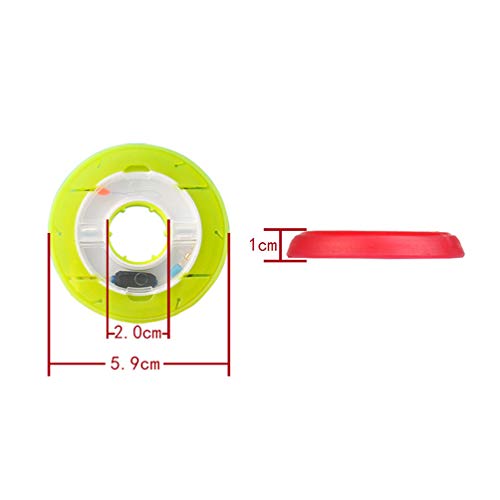 Teensery 10 Pcs Silicone Fishing Line Storage Holders Fishing Snell Rigs Gear Spool Tenkara Line Keeper, Random Color