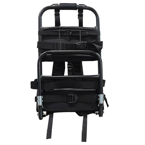 Foldable Aluminum Hunting Pack Frame, Lightweight External Frame Hiking Backpacks, Alice Pack, Hunting Backpack Frame for Travel, Outdoor, Black - color: Black