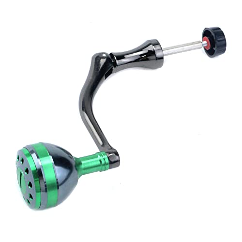 Crapyt Fishing Reel Handle Fishing Wheel Grasp Spinning Crank Handle Arm Grip Part Knob Tackle Wheel Ball Shake Rotary Knob - size: Large, style: Green