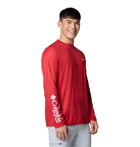 Columbia Men's Terminal Tackle PFG Statetriot Long Sleeve - color: Red Spark/Clean Line Pride Fl Dorado, size: X-Small