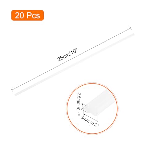 MECCANIXITY 20pcs 10 Inch Plastic Welding Rods PP Welding Strips Welder Rods for Car Bumper, Kayak Repair, Plastic Welder, White - color: White, size: 10 Inch