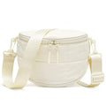 KKXIU Crossbody Sling Bag for Women Trendy Fanny Pack Vegan Leather Chest Bag | Trendy - color: 3-beige
