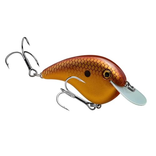 Strike King Chick Magnet Jr. Crankbait Fishing Lure, 1/4 oz, Dives 4-6 Feet, Premium Hooks - color: Baby Carp