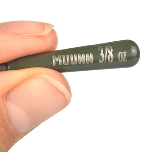 Tungsten Free Rig Weights,10Pcs Drop Shot Rig Weights Tungsten Fishing Sinkers, More Compact Than Lead Weights, Tie on Connect - size: 3/8oz - 10 Pack, style: No Chip Green Pumpkin