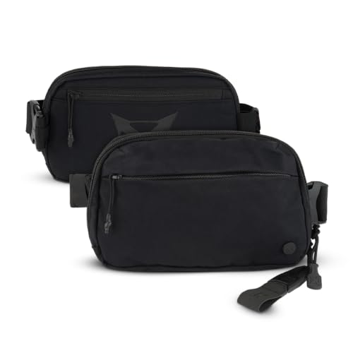 Vertx Everyday Tactical Fanny Pack 2.0-100% Nylon Fanny Pack for Men and Women with CCW-Ready Design and Rapid Access Tab - It's Black - 2L | 100% Nylon, CCW-Ready Design, Rapid Access Tab, 2L Capacity, For Men and Women - color: It's Black, style: Everyd