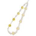 Beaded Phone Lanyard Wrist Strap Phone Charms Fixed Beads Pearl Chain - color: PC-xl-2