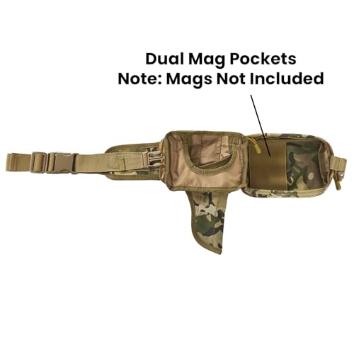 Concealed Carry Fanny Pack, Tactical Waist Bag | Tactical fanny pack with concealed gun holster for running & EDC. CCW waist bag for men and women, Desert Camo - color: DESERT CAMO