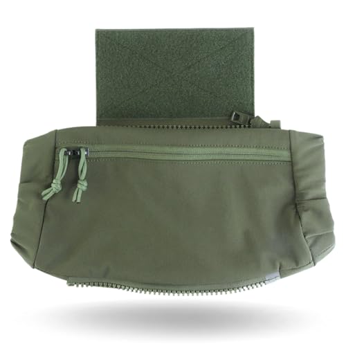 2 in 1 Handwarmer & Tactical Drop Pouch/Waist Bag. Plate Carrier Vest Chest Rig Hook Loop Dangler or 26-52 in Buckle Strap EDC Fanny Pack, Muff for Winter Outdoor/Camping/Hunting/Football/Fishing - color: RG
