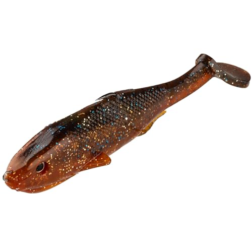 Strike King Final Copy Weedless Fishing Lure, Pre-Rigged Soft Plastic Swimbait - color: Orange Bream, size: 6"