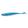Lunker City Fishing 4.5" Freaky Fish Split Tail Soft Plastic Minnow Bass Lure Stick Bait Shad Jerkbait, 8 Per Bag, Made in The USA - color: 25 Blue Ice