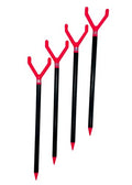 40" Magnum Extendable Trident Fishing Rod Holders in in Packs of 2 and 4 - style: Pink