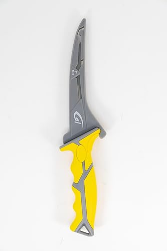 Gambler 6" Flex Fillet Knife Karl Fishing Knives, Bait Knife, Premium Swedish Stainless Steel Blade, Non-Stick Teflon Coating for Smooth, Precise Cuts, Freshwater/Saltwater - size: 6"