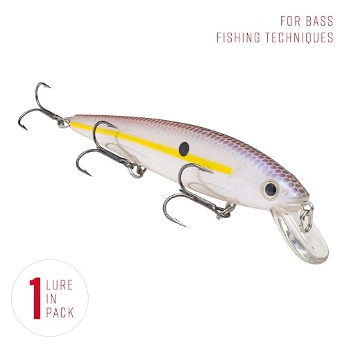 Strike King KVD Jerkbait 3 Hook - color: Chartreuse Shad, size: 4.75 inch (Pack of 1)