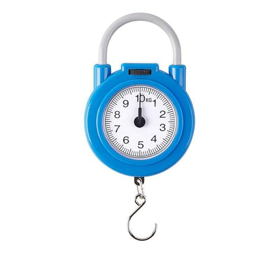 Haofy Handheld Scale, Fishing Hanging Scale Mechanical Kitchen and Fish Fishing Scale Multi Purpose Portable Hand Held Dial Weight Scale - color: Blue