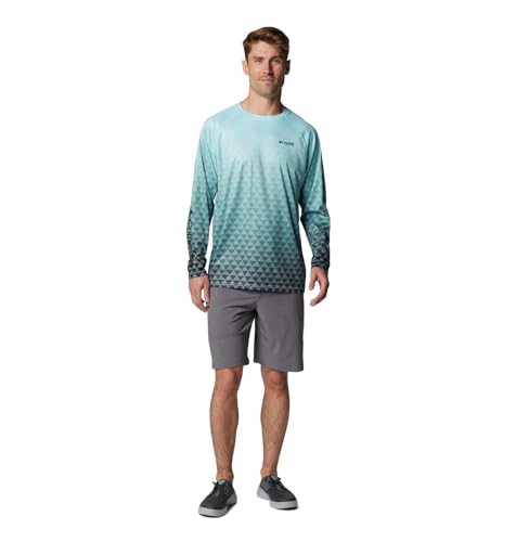 Columbia Men's Super Terminal Tackle PFG Super Fade II - color: Gulf Stream Triangle Fade/Black Pfg Tri, size: X-Small