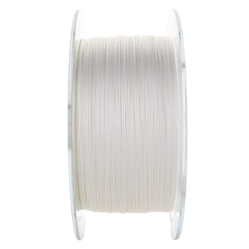 Reaction Tackle Hollow Core Braided Fishing Line - 16 Strand Splice Ready Braid for Knotless Leader Connections, Freshwater and Saltwater Trolling and Offshore - color: White, size: 80 Lb (1200 Yards)