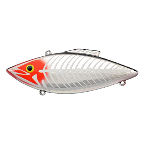 Bill Lewis Lures Lifelike Rat-L-Trap Magnum Force Lipless Crankbait Fishing Wobble Lure for Shallow Saltwater - color: Chrome Zombie - Saltwater, size: One Size