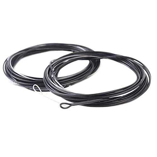 Maxcatch Fly Fishing Polyleader Line Monofilament Core for 7ft Trout and 10ft Salmon 3-6ips Floating/Sinking 10-25lb 2pcs - color: Black Sink 3ips (Trout), size: 7ft 25lbs