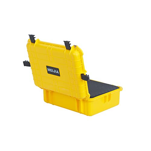 MEIJIA Portable Waterproof Protective Case,Hard Camera Case,Customized Fit Foam Inserted, Elegant Black,Fit for Camera, Equipments, Lens,Drones(Black) - color: Yellow, size: 19.78"X15.77"X7.41"