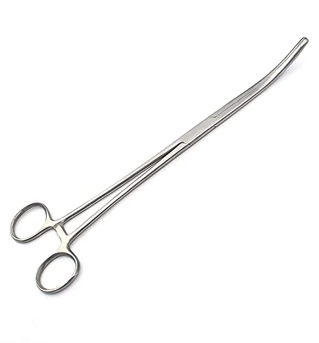 10" Long Curved Hemostat Forceps - Stainless Steel Locking Tweezer Clamps - Ideal Hemostats for Nurses, Fishing Forceps, Crafts and Hobby by G.S Online Store - size: 10", style: Curved
