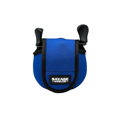Neoprene Baitcast Reel Cover, Fishing Reel Protector, Fishing Reel Cover, Baitcaster Case, Low Profile Baitcaster Case, Casting Reel Covers, 50 100 200 Series Baistcasters (1, Blue) - color: Blue