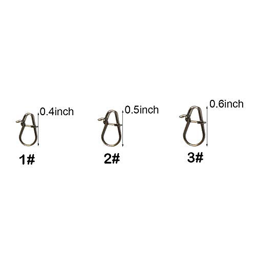100pcs/pack Fishing Nice Snaps Power Clips Fast Snaps Fishing Speed Clips 25LB 30LB 40LB - size: 100pcs-60LB