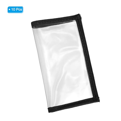 PATIKIL Fishing Lure Wrap Durable PVC Lure Covers Fishing Hook Covers Bait Storage Easily See Lures Keep Fishing Safe - color: Black, size: 4.3" x 7.9"