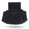 2 in 1 Handwarmer & Tactical Drop Pouch/Waist Bag. Plate Carrier Vest Chest Rig Hook Loop Dangler or 26-52 in Buckle Strap EDC Fanny Pack, Muff for Winter Outdoor/Camping/Hunting/Football/Fishing - color: BLK