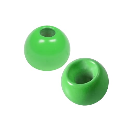 25 Pack 27 Colors 1.5-6.4mm Cyclops Tungsten Beads for Fly Tying - color: Green, size: 2.0mm(5/64'') 25 Pack