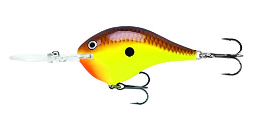 Rapala Dives-to 3/8 Oz Fishing Lures - color: Chartreuse Brown, size: Body Length: 2"