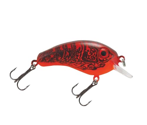 Luck E Strike Crappie Magic Crankbait (2 Inch Crappie Lure) Made in The USA - color: CHILI BOWL
